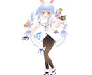 商用利用無料！かわいいイラストをお描きします 立ち絵5500円/一枚絵10000円 イメージ3