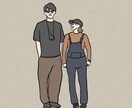 インスタでよく見かけるような人物アイコンを描きます かわいい、ゆるゆる、おしゃれを心がけまく！ イメージ1