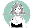 シンプルでかわいい♡アイコンイラスト描きます ♡小物やポーズ無料 ♡即日対応します イメージ4