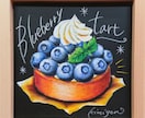 チョークアートでお腹が空く食べ物アートを描きます ケーキ・果物・メニューなど食材を美味しそうにお描きします。 イメージ8