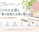 ビジネス文章を丁寧で自然な文章に整えます メール・LINE・お客様対応など イメージ1