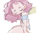 パステルカラーで可愛いキャラクターの制作ができます 好きな色を使ったキャラクターを制作します イメージ3
