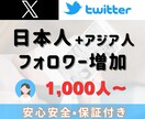 X（旧Twitter）日本人フォロワー増やします Xアカウントを宣伝！日本人+アジア人フォロワー 1000人～ イメージ10