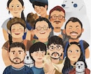 優しいタッチで似顔絵を描きます 絵本風の似顔絵を部屋に飾りませんか イメージ5