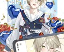 透明感×重厚感のあるイラストを仕上げます キャラ一枚絵、立ち絵、サムネイル、歌ってみたイラストなど イメージ7