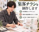 美容クリニック向け集客チラシを制作しますます 現場・販促経験を活かし、内容構成からデザインします イメージ1