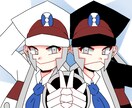 アイコンや等身絵を描きます 女の子と男の子、どちらでも描きます！ イメージ2