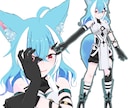 3Dモデル制作いたします 立ち絵のみでもOK！Vtuberさん向け3Dモデル イメージ3
