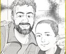漫画風似顔絵イラスト作成します まるで漫画のワンシーン——魅力を描き出します！ イメージ4