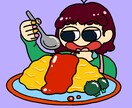 ゆるーい動物・フード・人物イラスト作ります 可愛い・ゆるい・ビビッドなイラストをお求めの方に！ イメージ2