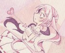 水彩絵の具でミニイラスト描きます 約55mm角のミニ原画を描きます。 イメージ4