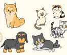 シンプルでかわいい動物、ペットのイラスト描きます SNSやブログアイコンに使える 表情差分も承ります イメージ9