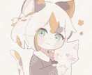シンプルかわいい、デフォルメアイコンお描きします 暖かみのある色合いで、ふんわりかわいい絵柄です^. .^ イメージ1