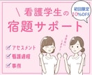 学生さんのお手伝いします 看護過程　紙上事例　看護計画　添削 イメージ1