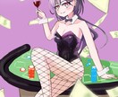 SNSアイコン/一枚絵/動画用イラスト描きます キャラクターデザイン・立ち絵・SNSヘッダーも対応！ イメージ2