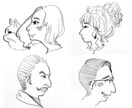 手描き横顔イラストとあいうえお作文かきます ユニークな手描きイラストをお探しの方へ！ イメージ5