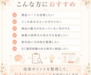 EC商品ページの改善点を提案します 購入者目線で訴求・導線をチェック イメージ5