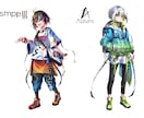 1枚絵、キャラクターデザイン、ミニキャラ描きます あなただけの世界を作ります!!! イメージ6