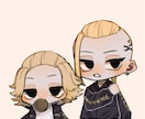 病みかわいいアイコン描きます TwitterやLINEなどのアイコンに使えます♪ イメージ3