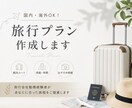 旅行会社があなたに合わせた旅行プランを作成します 国内・海外OK！あなたの希望に合わせて旅程を作成 イメージ1