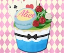 キャラクターイメージのカップケーキを描きます プロフィール用やオリジナルキャラのアイコン・サムネイル用に！ イメージ1