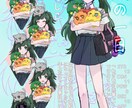 TRPGに使えるイラストを制作いたします カラフルで可愛い立ち絵をご用意いたします♪ イメージ1