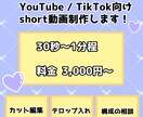 お手頃な価格でご依頼受け付けます 手が回らないshort動画の制作お手伝いします！ イメージ1