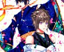 同人誌の小説の表紙絵お描きします キャラが生き生きとしたイラストはいかがでしょう！？ イメージ6