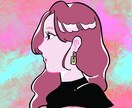 令和今っぽ80'sシティポップアイコン描きます レトロ好きによる横顔がエモいニューテイスト イメージ2