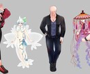 ちょっとクセのあるTRPGの立ち絵をお描きします ちょっとクセのある人物を描きます。覆面や性別不明も可 イメージ4