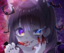 あなたのハロウィンイラスト描きます SD＆等身アイコンを作成します！！ イメージ3