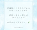 初回限定＊呼吸と発声から声を整えます 数千人の声分析経験から、お悩みに合わせて自然な声に導きます イメージ3