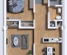 ミニュチュア模型の様な建築の俯瞰図制作します 海外でも利用されているCGソフトで俯瞰図を制作します。 イメージ1