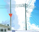 青と白を基調とした背景イラストを描きます 私独自のスタイルで、お客様に青春をお届けします。 イメージ10