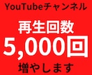 YouTubeの再生回数5000回増やします どんな動画でも可/再生回数が5000回増加するまで拡散します イメージ4