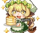 可愛い系のミニキャラを描きます SNSアイコンにも利用できる2頭身のミニキャラを作成します イメージ1