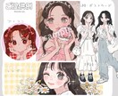 ときめきをお届け˖✧可愛い女の子のイラスト描きます SNS、動画、ブログ、贈り物などに◎イラストで彩りをプラス✨ イメージ10