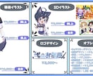 配信で必要なイラストからモデルまで全て作成します サムネイルやlive2dによる2Dモデル，3Dモデル作成可能 イメージ2