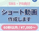 SNS・PR｜目を引くショート動画を制作します クライアント継続率◎　短尺でもSNSで映える動画に！ イメージ1