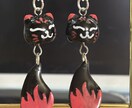 尻尾がゆらゆらの狐お作りします ピアス、イヤリング変更受け付けております。 イメージ3