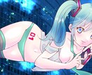 動画用イラスト、サムネ等フルHDで制作いたします ボーカロイドやUTAU、歌ってみた、VTuberさんなど！ イメージ3