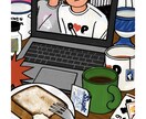 オシャレでシュールなアイコン・挿絵など描きます おしゃれでちょっとシュールでポップなイラスト、得意です！ イメージ5