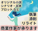 商業作家が小説・シナリオ・プロット等執筆いたします 文章に関するお仕事はなんでもお気軽にご相談ください！ イメージ1