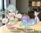 商用可！グッズや配信に映えるイラストを制作します あなたのキャラをグッズ映えするお洒落レトロイラストにします イメージ5