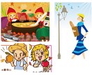 商業ok色んなタッチのイラスト描きます 現役イラストレーターです。様々なタッチのイラストが描けます。 イメージ4