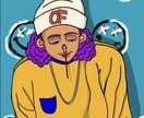 ポップでお洒落な人物・動物イラスト描きます アイコンやグッズなどにピッタリなオリジナルイラスト イメージ3