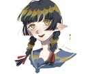 女の子のアイコンをお作りいたします お好きなカラー3色をメインに女の子のアイコンを描きます。 イメージ3