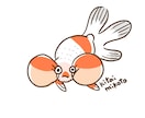 あなたのペット金魚ちゃんのイラスト描きます あなたの金魚ちゃんを可愛いキャラクターにします イメージ2