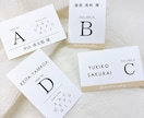 結婚式　小さめのエスコートカードを作成いたします シンプルで使いやすい♪　お急ぎの場合も一度ご相談下さい！ イメージ1