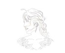 オシャレ似顔絵書きます 単色シンプル似顔絵、お祝い、プレゼント、結婚式DIY等に。 イメージ1